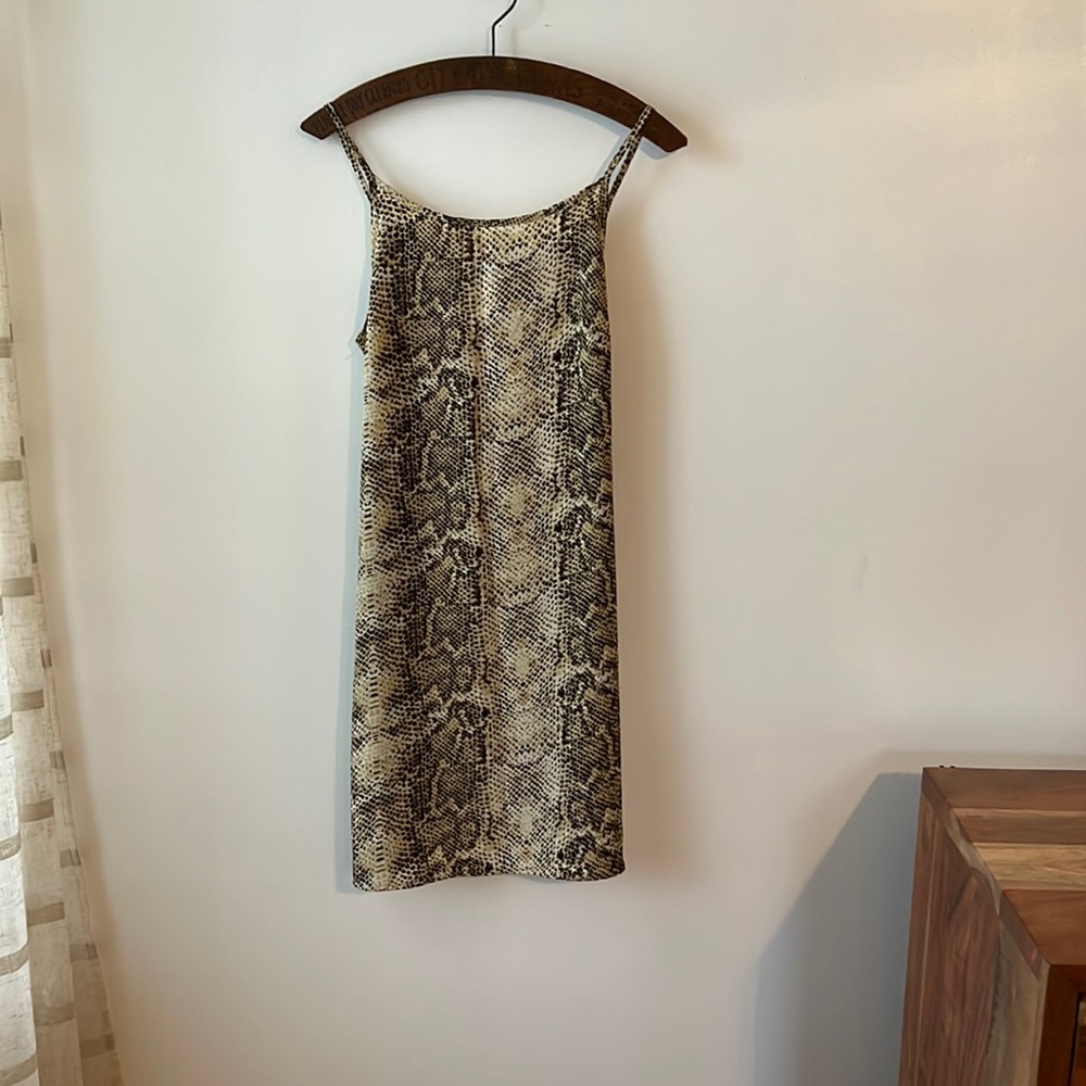 Vintage Y2K animal print slip dress. Size medium